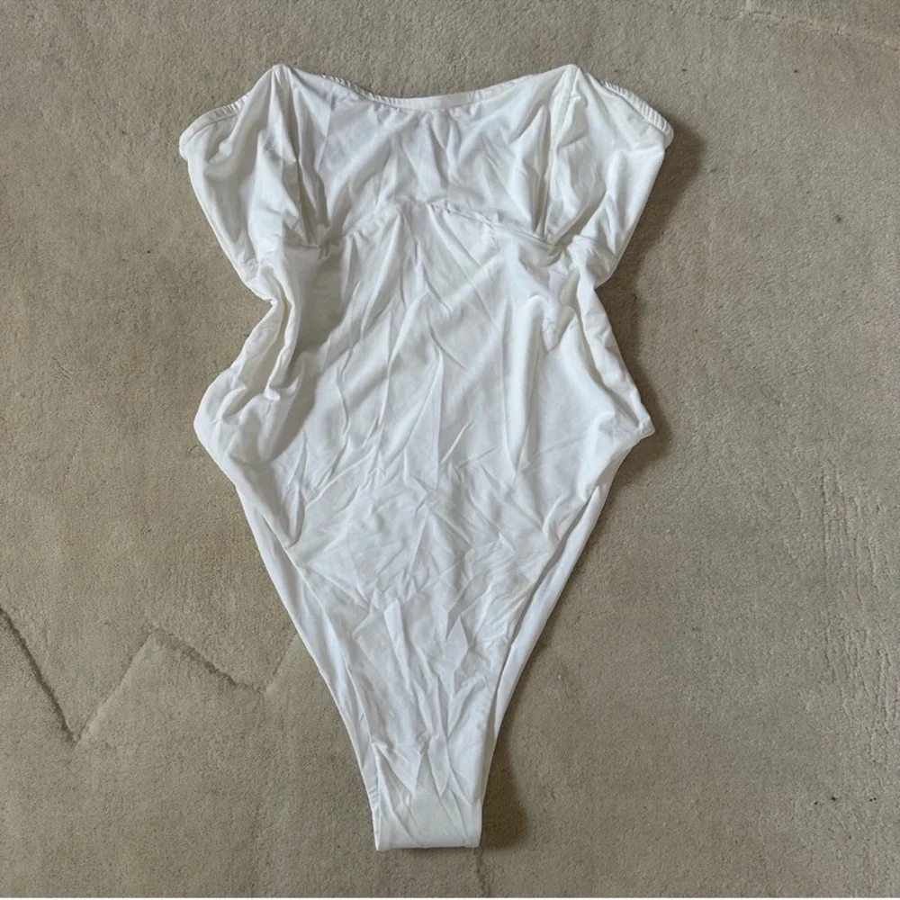 Myra Swim Otis White Strapless Swimsuit - Picture 3 of 3